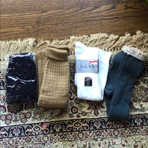 Bundle 2 knee socks and 2 leg warmers.